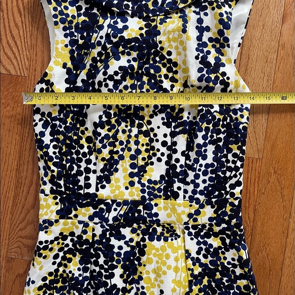 Boden Sleeveless Dress in Navy and Yellow - Picture 8 of 10